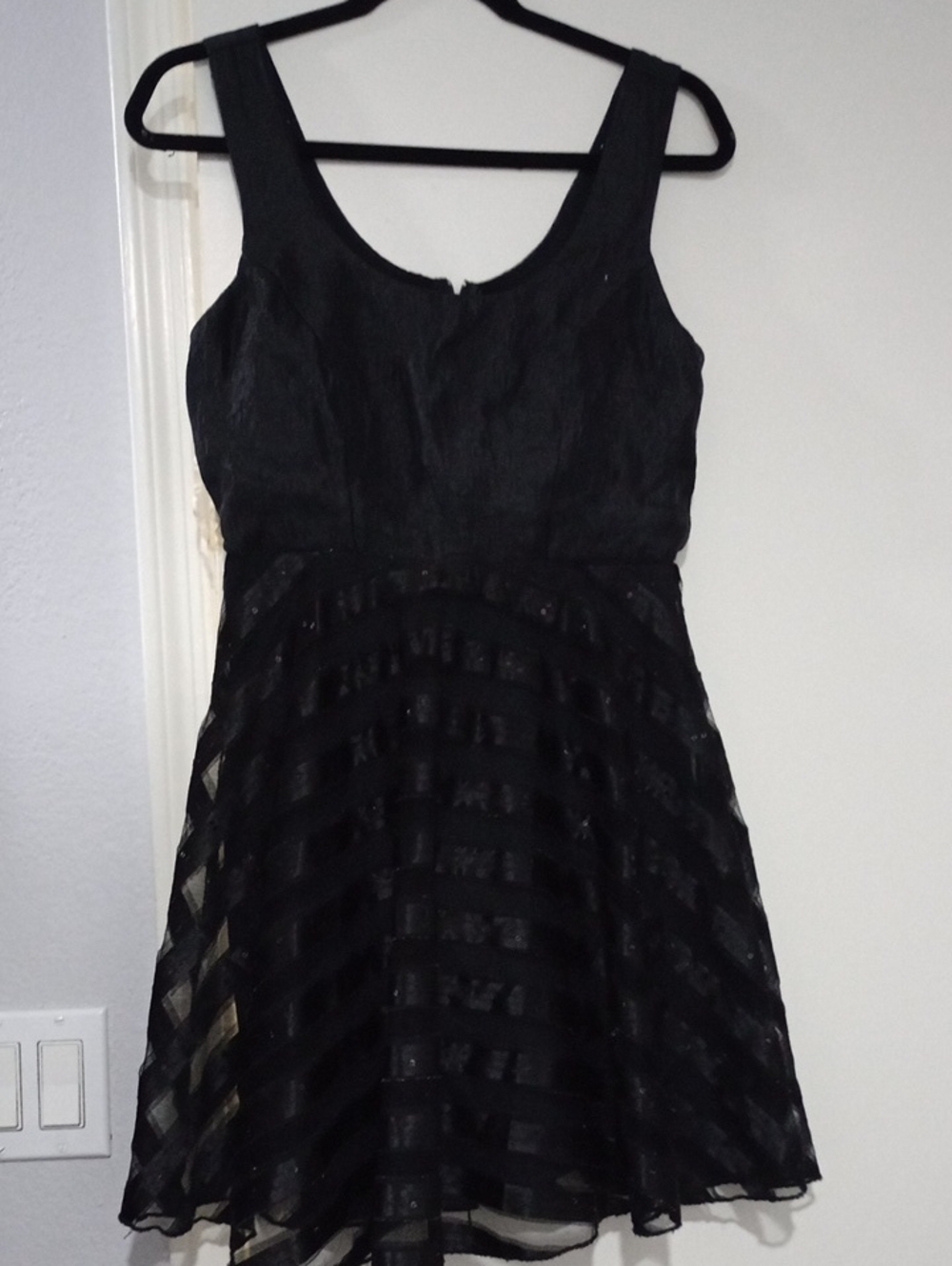 HeartSoul Black Sleeveless A-Line Mini Dress